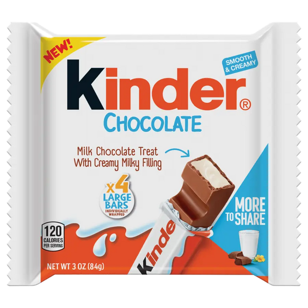Kinder Chocolate Share Size 3oz Pack