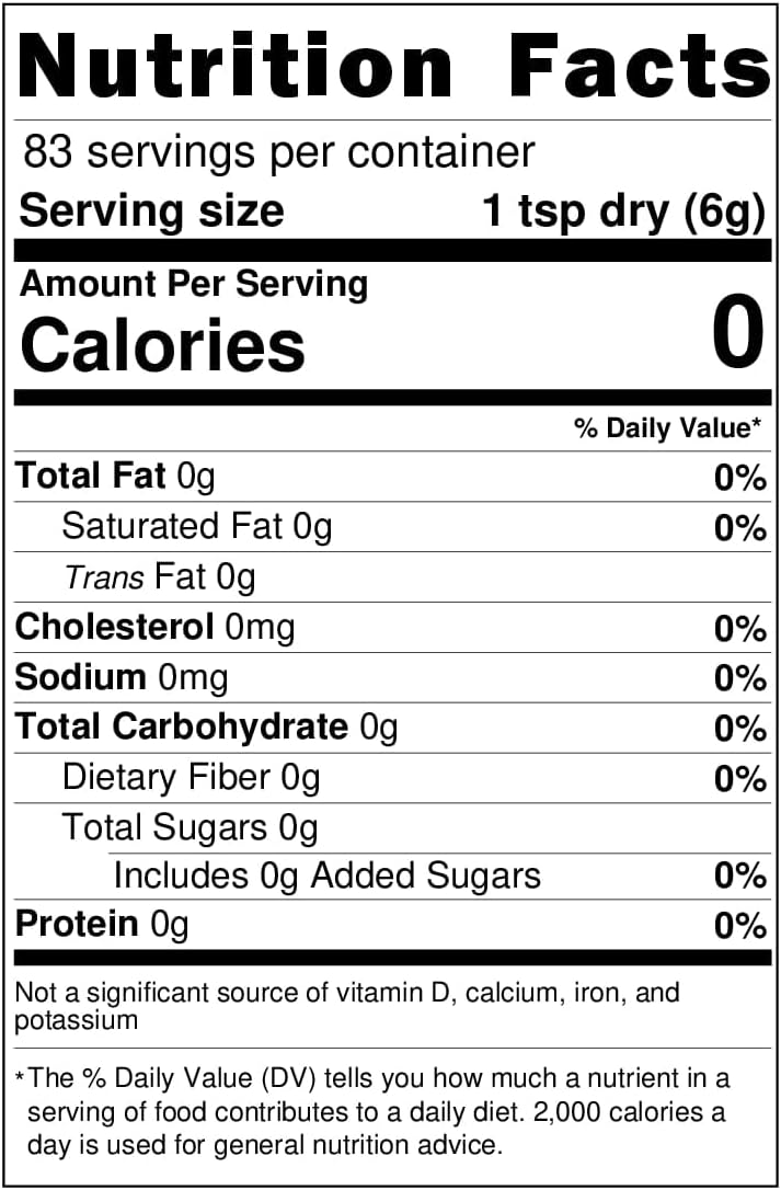 Kurukahveci Mehmet Efendi Turkish Coffee Nutri Facts