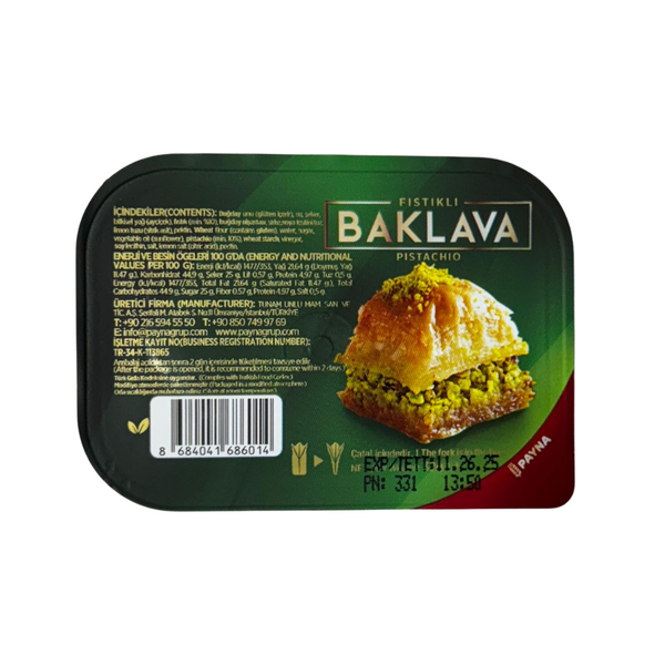 Payna Pistachio Baklava – Single Serving