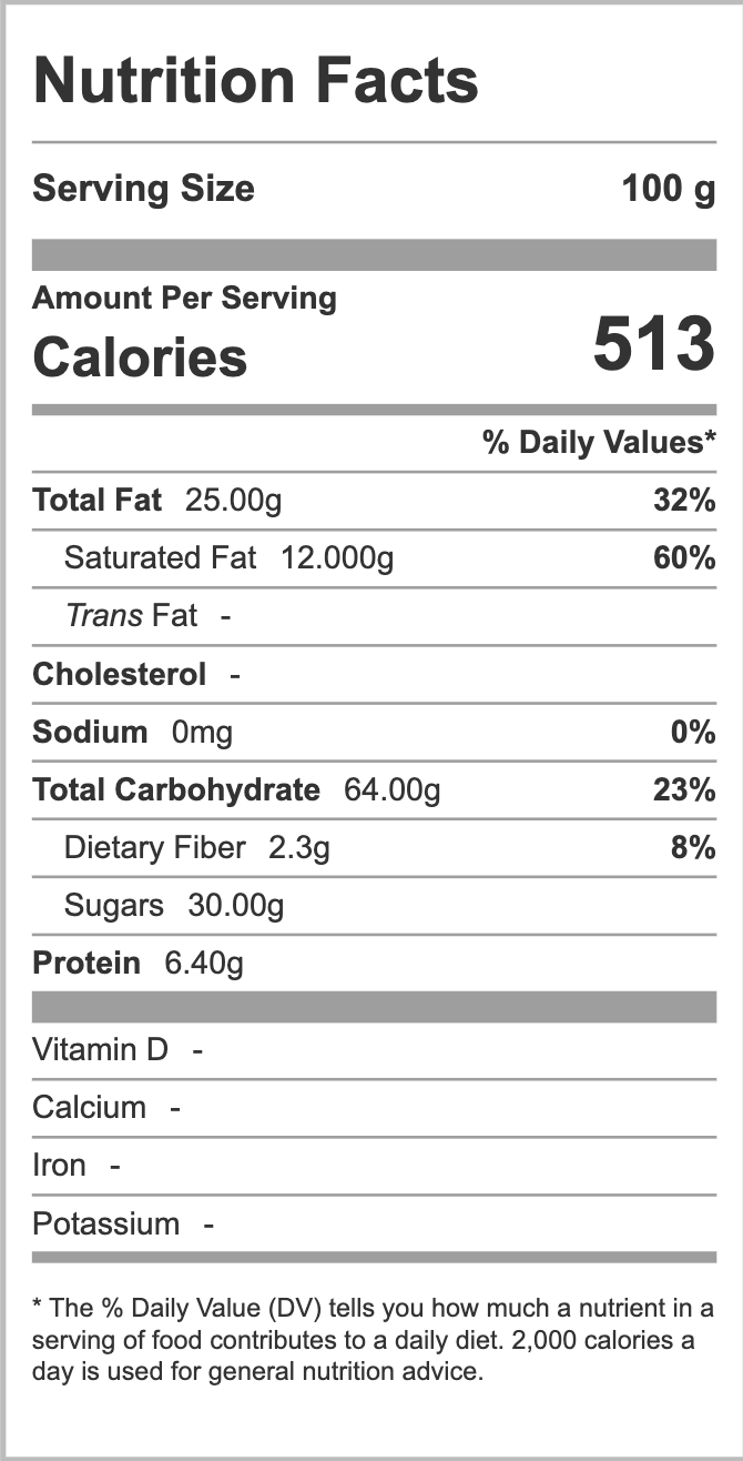 ulker delux wafer nutri facts