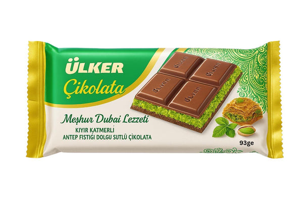 Ulker Chocolate with Pistachio Filling – Single Pack